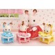 Bebes triples lapin chocolat et accessoires sylvanian families-lilojouets-morbihan-bretagne