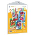 RECHARGE 4 TABLEAUX COPAINS COPINES SABLIMAGE 25X18CM