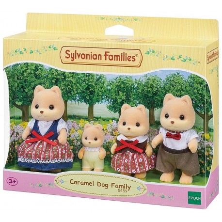 FAMILLE CHIEN CARAMEL SYLVANIAN FAMILIES-LiloJouets-Morbihan-Bretagne