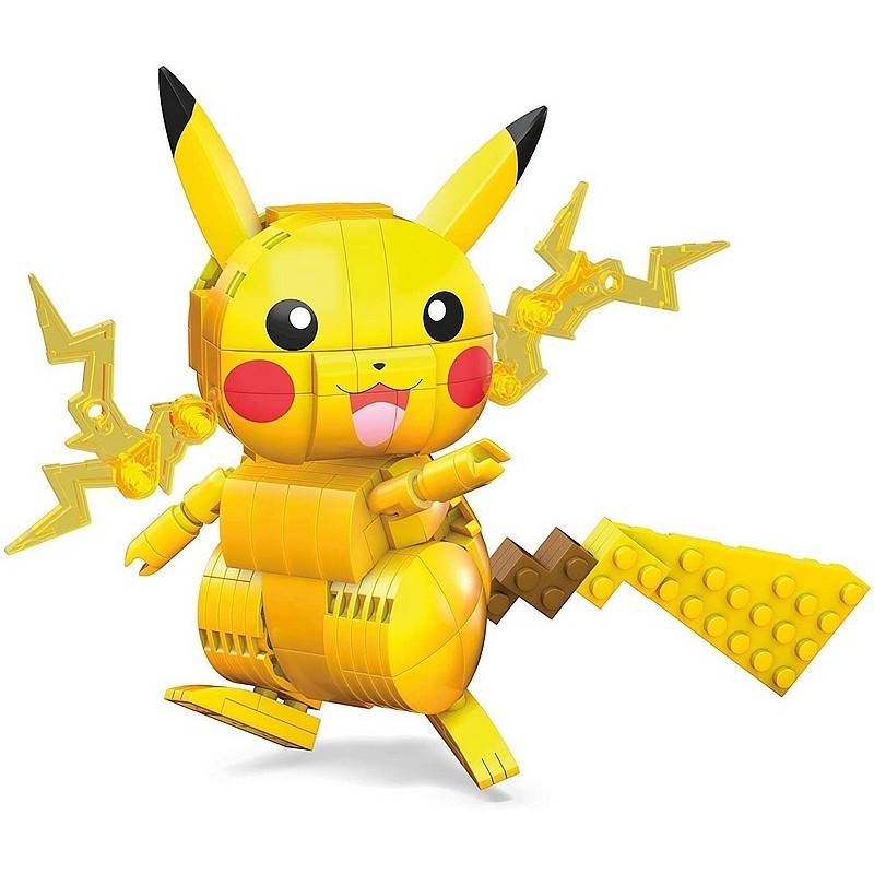 MEGA Pokémon Pikachu à construire, jeu de briques de construction, 211  pièces, pour enfant dès 7 ans, GMD31