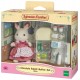 Maman lapin chocolat et refrigerateur sylvanian families-lilojouets-morbihan-bretagne