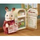 Maman lapin chocolat et refrigerateur sylvanian families-lilojouets-morbihan-bretagne