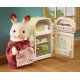 Maman lapin chocolat et refrigerateur sylvanian families-lilojouets-morbihan-bretagne