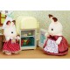 Maman lapin chocolat et refrigerateur sylvanian families-lilojouets-morbihan-bretagne