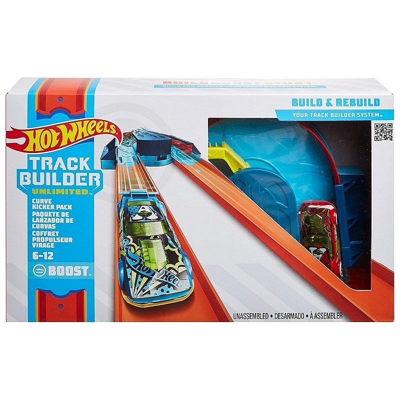 Hot Wheels Track Builder Unlimited Coffret Propulseur Virage