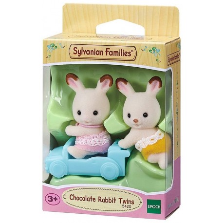 JUMEAUX LAPIN CHOCOLAT SYLVANIAN FAMILIES-LiloJouets-Morbihan-Bretagne