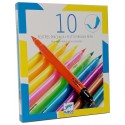 POCHETTE 10 FEUTRES PINCEAUX POP