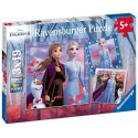 PUZZLES VOYAGE COMMENCE REINE DES NEIGES2 3X49 PIECES 21X21CM