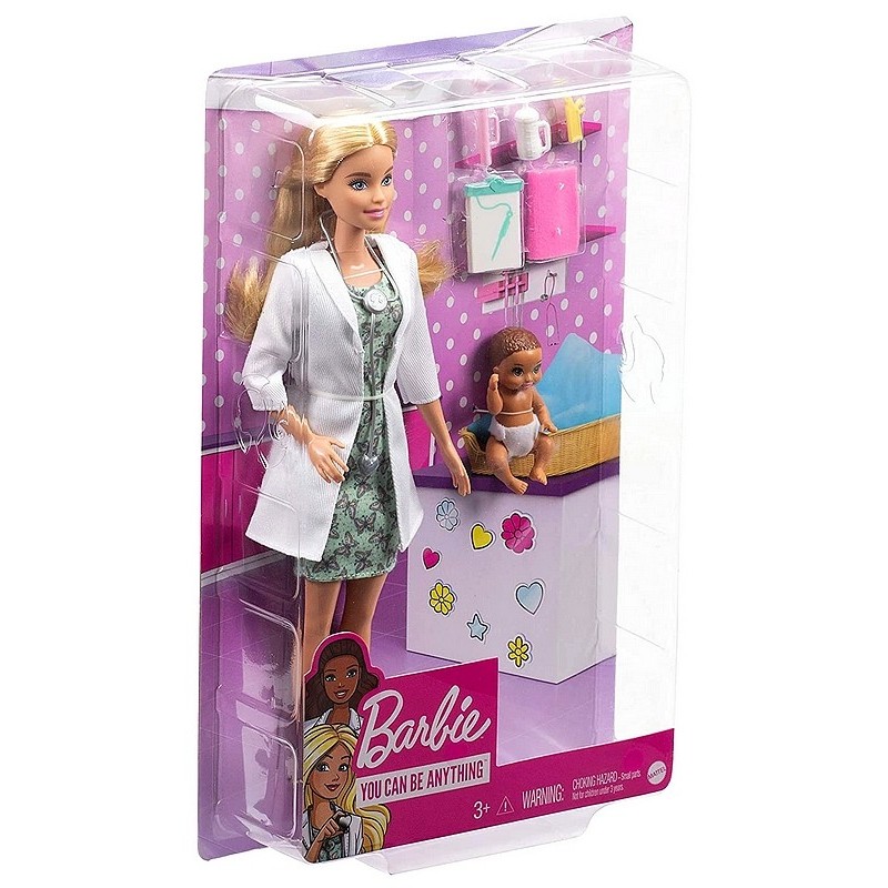 Poupee barbie 30cm pediatre avec accessoires 