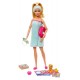 Poupee barbie 30cm massage avec chiot et accessoires bien-etre-lilojouets-morbihan-bretagne
