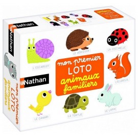 MON PREMIER LOTO ANIMAUX FAMILIERS NATHAN