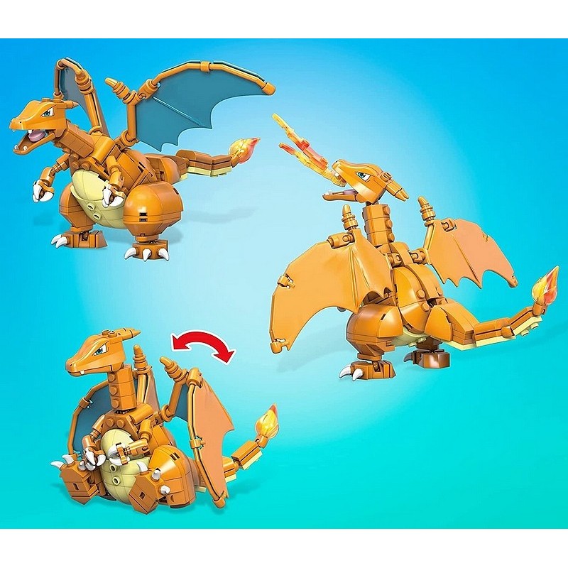 Dracaufeu Pokémon Mega Construx en briques compatibles Lego  Voici  Dracaufeu : un joli Pokémon Mega Construx à construire en briques  compatibles Lego. Un petit jouet très sympa à construire puis ensuite