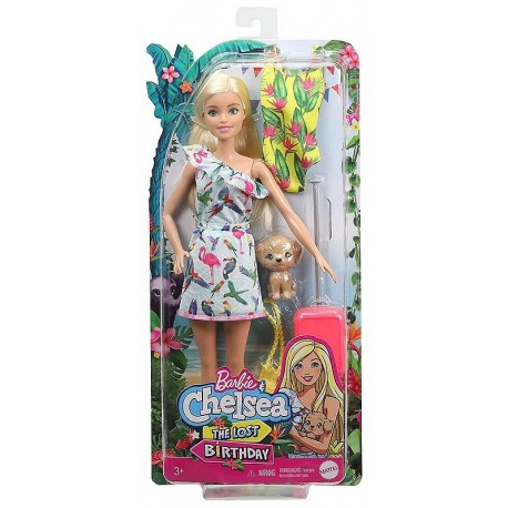 POUPEE BARBIE 30CM ET SON CHIOT CHELSEA ANNIVERSAIRE PERDU-LiloJouets-Morbihan-Bretagne