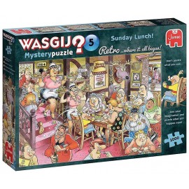 PUZZLE WASGIJ RETRO SUNDAY LUNCH 1000 PIECES MYSTERY PUZZLE N5-LiloJouets-Morbihan-Bretagne