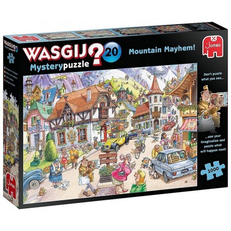 PUZZLE WASGIJ MOUNTAIN MAYHEM 1000 PIECES MYSTERY PUZZLE N20-LiloJouets-Morbihan-Bretagne