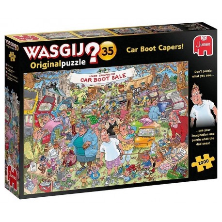 PUZZLE WASGIJ CAR BOOT CAPERS 1000 PIECES MYSTERY PUZZLE N35-LiloJouets-Morbihan-Bretagne