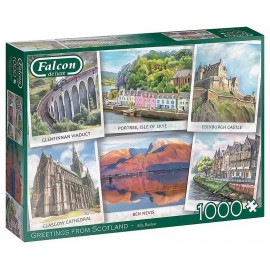 PUZZLE SALUTATIONS D'ECOSSE 1000 PIECES FALCON DE LUXE-LiloJouets-Morbihan-Bretagne