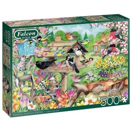 PUZZLE  OISEAUX DU JARDIN AU PRINTEMPS 500 PIECES-LiloJouets-Morbihan-Bretagne