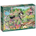 PUZZLE  OISEAUX DU JARDIN AU PRINTEMPS 500 PIECES