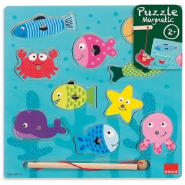 PUZZLE BOIS PECHE MAGNETIQUE 10 PIECES ENCASTREMENT-LiloJouets-Morbihan-Bretagne