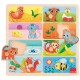 Puzzle bois repas prefere animaux encastrement petits boutons-lilojouets-morbihan-bretagne