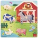Puzzle bois mamans et bebes animaux ferme encastrement petits boutons-lilojouets-morbihan-bretagne
