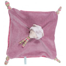 DOUDOU SOURIS PARME CARRE LES PACHATS-LiloJouets-Morbihan-Bretagne