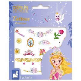 POCHETTE TATOUAGES PRINCESSES TATTOOS DEFILES DE MODE-LiloJouets-Morbihan-Bretagne