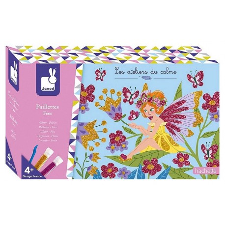 COFFRET PAILLETTES FEES 3 TABLEAUX ATELIERS DU CALME-LiloJouets-Morbihan-Bretagne