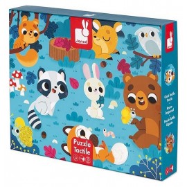 PUZZLE TACTILE ANIMAUX DE LA FORET 20 PIECES-LiloJouets-Morbihan-Bretagne