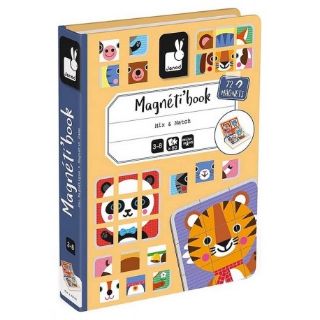 MAGNETIBOOK MIX&MATCH ANIMAUX 72 MAGNETS-LiloJouets-Morbihan-Bretagne