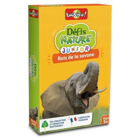 ROIS DE LA SAVANE DEFIS NATURE JUNIOR CARTES-LiloJouets-Morbihan-Bretagne