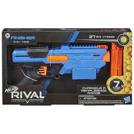 PISTOLET NERF RIVAL FINISHER XX-700 AVEC 7 BILLES MOUSSE-LiloJouets-Morbihan-Bretagne