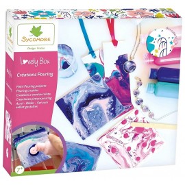 COFFRET CREATIONS PEINTURE POURING LOVELY BOX-LiloJouets-Morbihan-Bretagne