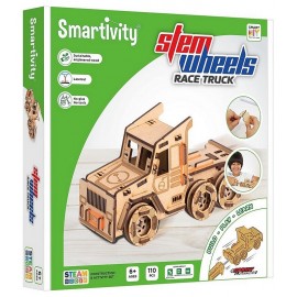 SMARTIVITY CAMION COURSE BOIS ROUES MOTRICES 144 PIECES-LiloJouets-Morbihan-Bretagne