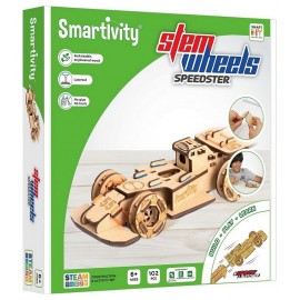 SMARTIVITY VOITURE SPEEDER BOIS ROUES MOTRICES 102 PIECES-LiloJouets-Morbihan-Bretagne