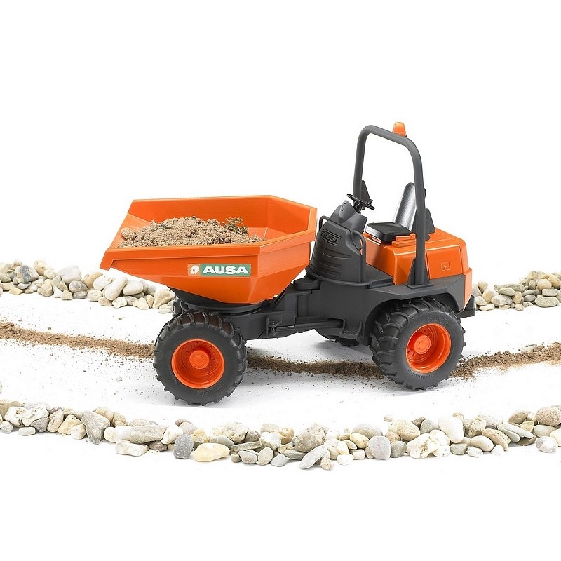 Mini dumper engin chantier orange ausa 1.16e 