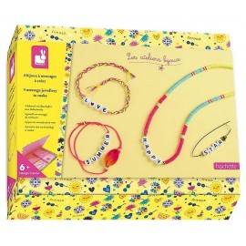 KIT CREATIF 4 BIJOUX A MESSAGES A CREER LES ATELIERS BIJOUX-LiloJouets-Morbihan-Bretagne