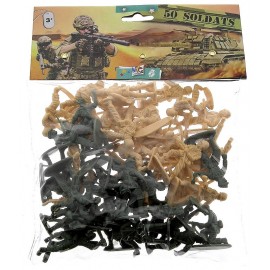 SACHET MILITAIRES 50 FIGURINES PETITS SOLDATS 45MM-LiloJouets-Morbihan-Bretagne