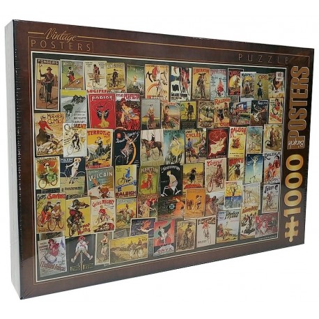 PUZZLE AFFICHES 1000 PIECES VINTAGE POSTERS-LiloJouets-Morbihan-Bretagne