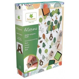 COFFRET ATELIER TAMPONS BOIS FORET ARTISSIMO-LiloJouets-Morbihan-Bretagne