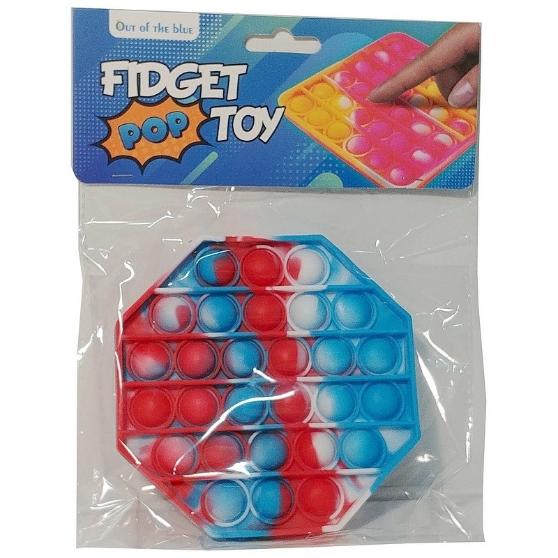 Jeu fidget pop-it formes silicone 13cm anti-stress asst 