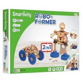 SMARTIVITY ROBOFORMER BOIS 2EN1 83 PIECES-LiloJouets-Morbihan-Bretagne