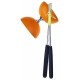 Diabolo orange avec baguettes alu acrobat 105-lilojouets-morbihan-bretagne