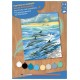 Tableau dauphins 23x30cm peinture par numeros debutant-lilojouets-morbihan-bretagne