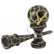 Bilboquet kendama crakle jaune boule 6cm-lilojouets-morbihan-bretagne