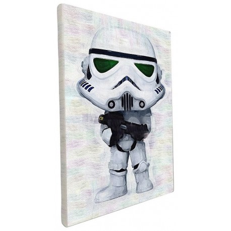 DECO POP STORMTROOPER STAR WARS TOILE 40X30CM SUR CHASSIS BOIS-LiloJouets-Morbihan-Bretagne