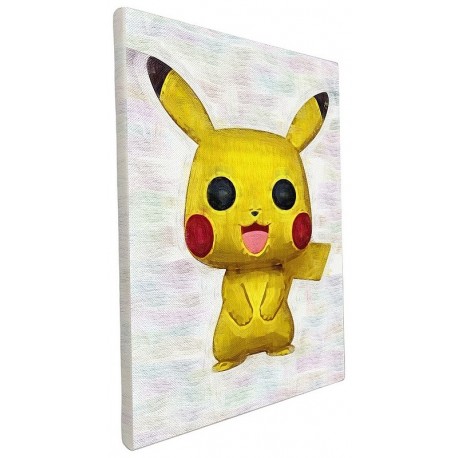 DECO POP PIKACHU POKEMON TOILE 40X30CM SUR CHASSIS-LiloJouets-Morbihan-Bretagne