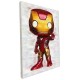 Deco pop iron man gauche tendu toile 40x30cm sur chassis bois-lilojouets-morbihan-bretagne