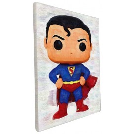 DECO POP BABY SUPERMAN TOILE 40X30CM SUR CHASSIS BOIS-LiloJouets-Morbihan-Bretagne